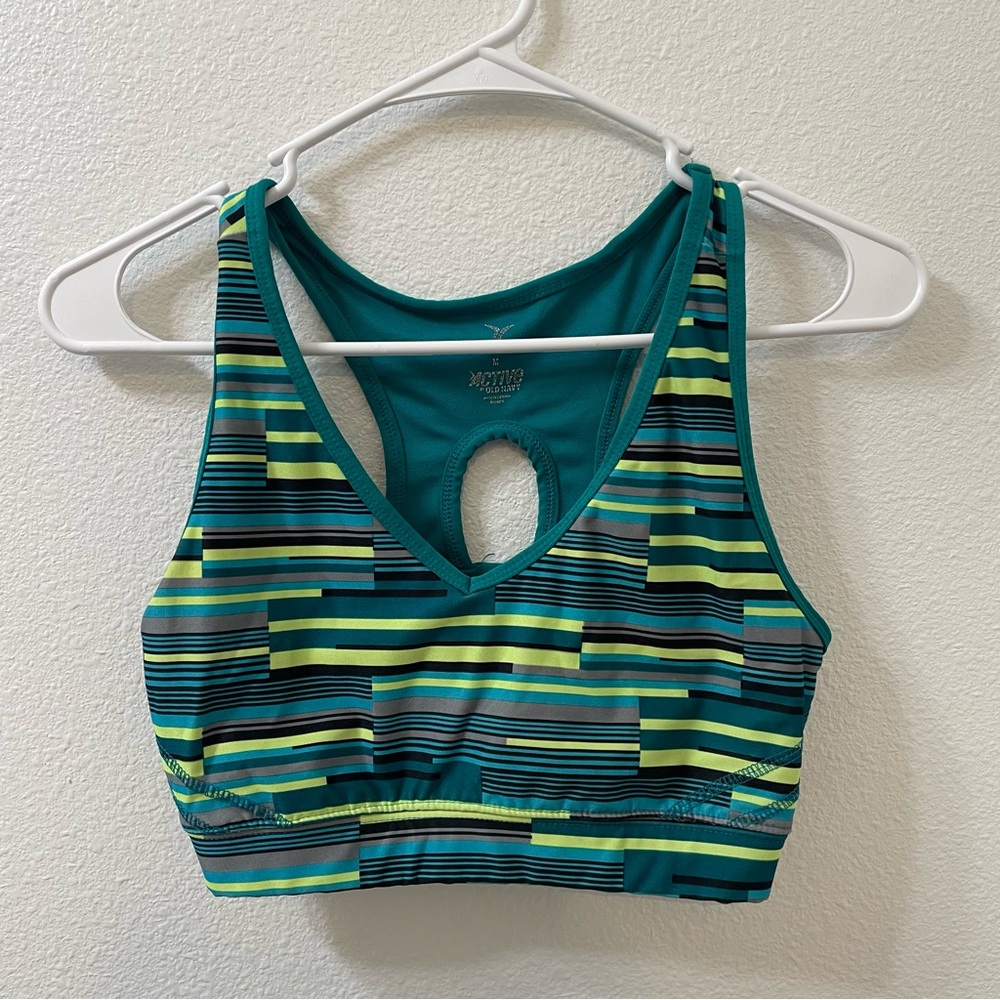 Old navy active sports bra real blue medium